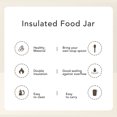 thumbnail image 4 of Taza de desayuno de acero inoxidable 304, Tarro de comida aislado de 600 ml con tapa de seguriDad y cuchara, Taza de SOPA Térmica para niños y niñas actividades al aire libre, 4 of 7