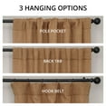 thumbnail image 6 of HPD Half Price Drapes Butterscotch Faux Linen Room Darkening Curtains for Bedroom & Living Room Curtains (1 Panel), Door & Window Curtains 120 inches long, 50W X 120L, 6 of 12