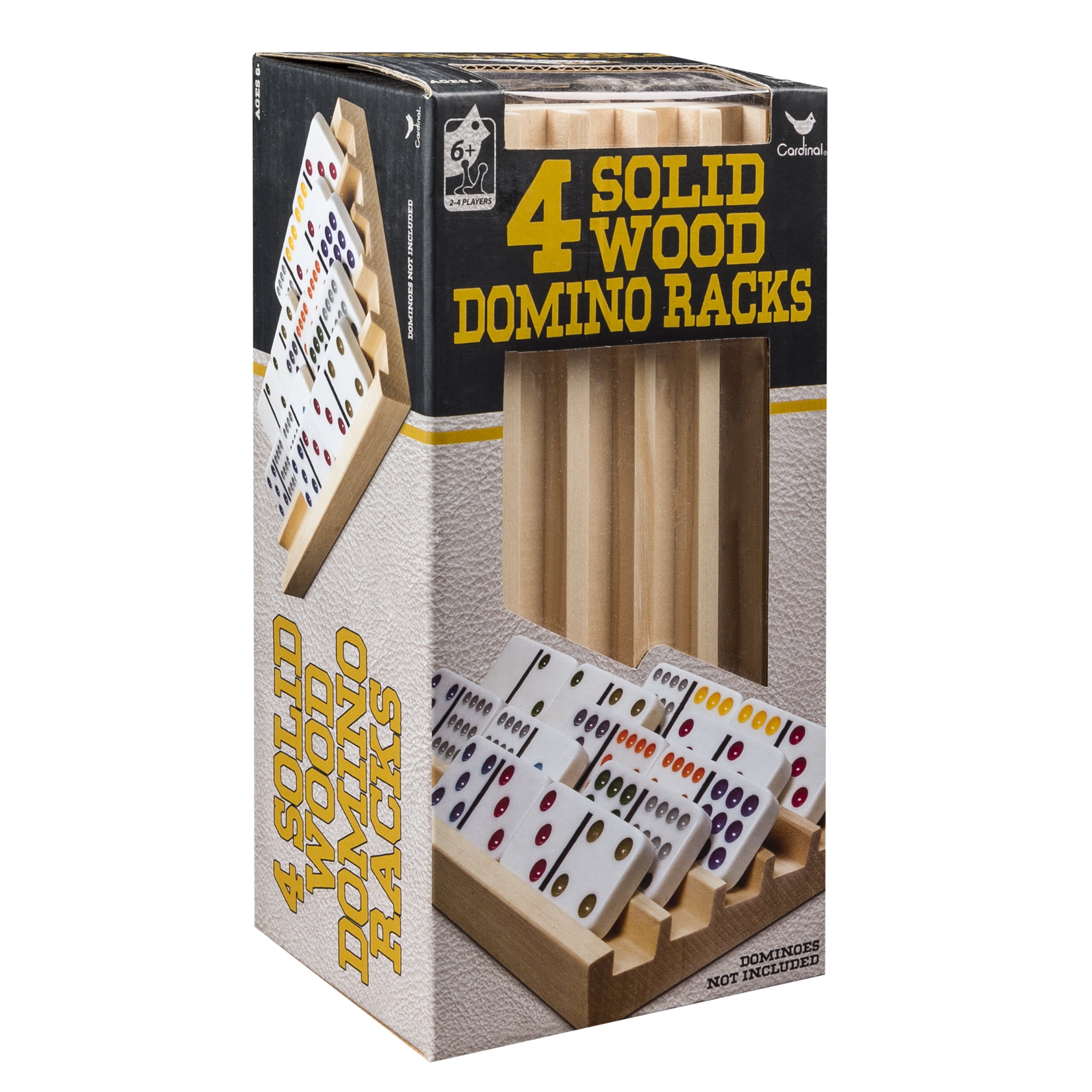 8 Pack Wooden Domino Rack Trays Keep Your Dominos and Playing Cards Safe and in Place or Accessory for Elderly Kids and Adults No More Ruined Games