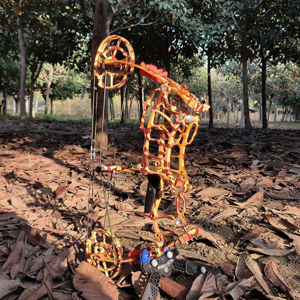 1 Kit 30-60lbs Compound Bow Kit Steel Ball Arrows Dual-use Archery Hunting Fish RH LH