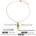 thumbnail image 2 of NICKSUN 18K Gold-Plated Stainless Steel Color-Dipped Fish Pendant Necklace - Minimalist Nautical Fashion Jewelry for Women, 2 of 8