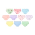 thumbnail image 3 of Hanes Infants/Toddlers Hipster Underwear Pack, 10-Pack, Toddler Core 100% Cotton Underwear for Toddler Girls, 3 of 7