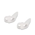 thumbnail image 2 of Yjmei 2 paquetes de protectores de hallux valgus para niños, correctores de dedos superpuestos, color blanco, 2 of 4