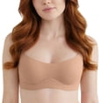 thumbnail image 7 of Women Low Cut Seamless Tank Bra, Comfort Padded Spaghetti Strap Underwear for Daily Casual Wear Beige M(M), 7 of 7