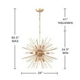 thumbnail image 3 of The Lighting Store Valeria 12-light Shiny Bronze Sputnik Sphere Chandelier, 3 of 5