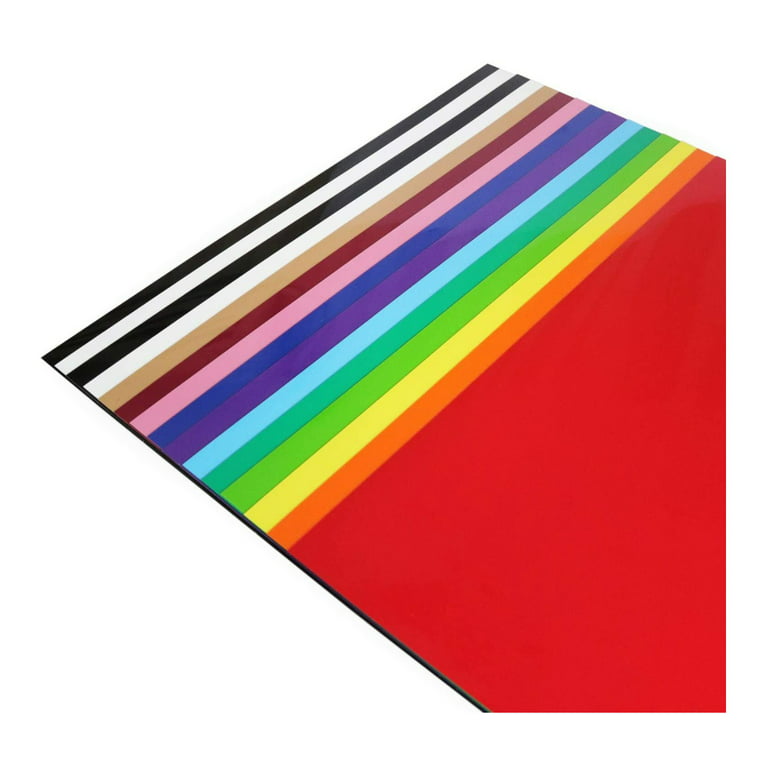 CAREGY HTV Vinyl Bundle Heat Transfer Vinyl 12x10 - 45 Pack Includes 30 Pack Assorted Colors Sheets and 2 Sheets Teflon, Iron on Vinyl for DIY