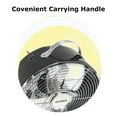 thumbnail image 2 of Optimus Tracker F-6310BK 10'' 2-Speed Portable Retro Drum Electric Household Fan, 2 of 3