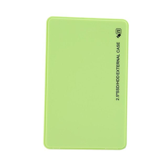 Sywqhk Caja de disco duro USB 3.0 de 2,5 pulgadas Caja externa móvil SATA HDD SSD (Verde)