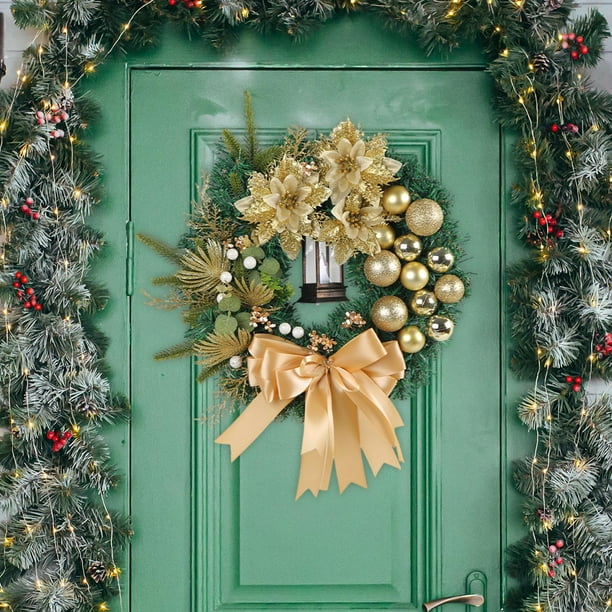 Corona De Navidad Puerta Delantera Interior O Exterior 40cm | Cuotas