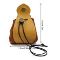 thumbnail image 4 of Clearance! beishanbush Tool Bag Drawstring Leather Dnd Dice Bag Role Playing Game Dice Soft Foldable and Storage Bag for D&D Dice Jewelry Keys and Other Small Accessories One Size Yellow, 4 of 5