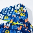 thumbnail image 7 of LRen Boys Geo Print Waterproof Hooded Jacket Compass Detail, Detachable Hood Zip Up Coat for Kids Ages 1-10, Outdoor Hiking School, 7 of 7