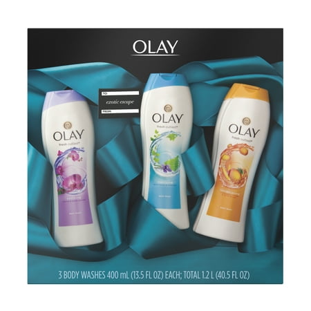 Olay Exotic Escape Body Wash Gift Pack, 3 - 13.5 fl oz