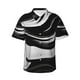 thumbnail image 1 of Balery Abstract Black White Swirls Camisas hawaianas de manga corta para hombre, camisas playeras de corte holgado, camisas de vacaciones con botones,Medium, 1 of 7