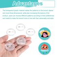 thumbnail image 3 of Uxcell 50Pcs Blank Buttons Pin Maker Badges Sewing Acrylic Clear 1.5 inch for DIY Crafts, 3 of 6