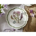 thumbnail image 3 of Portmeirion Botanic Garden Lotus Blossom Dinner Plates, Set of 4 - Mexican Lily Porcelain Plates with Butterfly Motif, 11.25" Floral Shape for Dining or Display - Oven, Microwave & Dishwasher Safe, 3 of 7