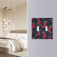 thumbnail image 5 of Dailycode Light Switch Plate Covers 2 Gang Wall Plate Plastics Outlet Covers for Kitchen Home Office Decor Christmas Stockings with Candy Cane, 5 of 8