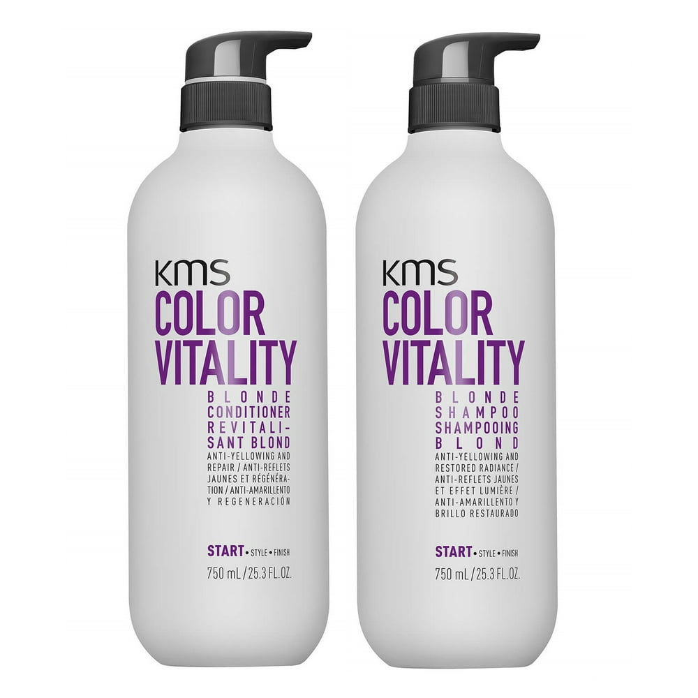 KMS Color Vitality Blonde Shampoo and Conditioner Duo 25.3 oz 750 ml