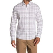 Michael Kors DARK BLUE Clem Check-Print Slim Fit Shirt, US Medium