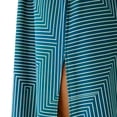 thumbnail image 5 of TaTaai Womens Bohemian Multi Color Short Sleeve Dress Round Neck Puff Sleeve Split Hem Casual Fashion Breathable Soft Dress for Vacation Daily Gift, 5 of 6