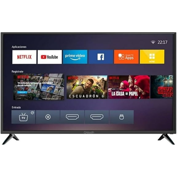 Smart TV Q-touch 40 Pulgadas Pantalla Led Full HD Sistema Android