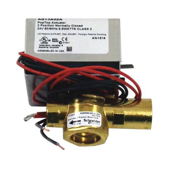 Erie Valve, 2 Way, 3/4 in., with Actuator VT2343G13A02A