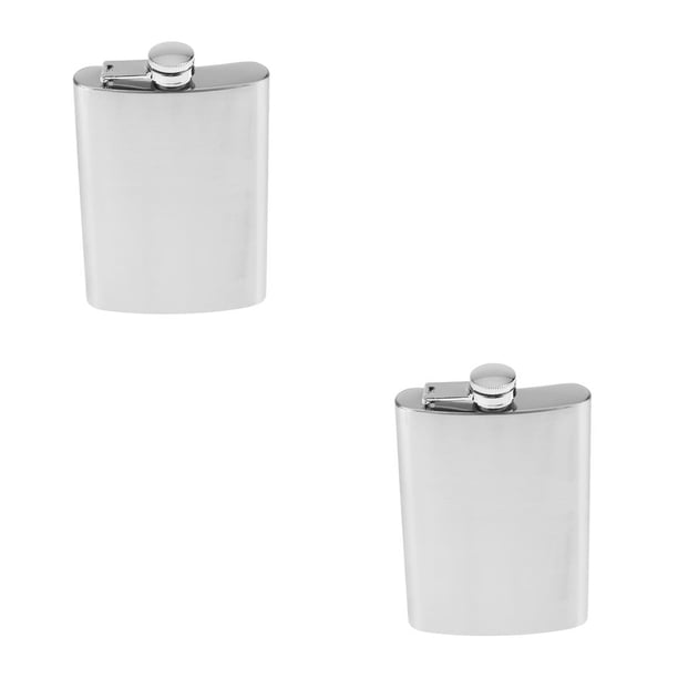 Injueey Mini petaca de bolsillo Flagon Licor de acero inoxidable Barware 9oz 252ml Type1