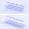 thumbnail image 2 of DELight 2" Plastic U Channel System 50PCS Clear PVC Universal LED Track Mounting Holder for 9/16" Neon Flex Strip Light, 2 of 5