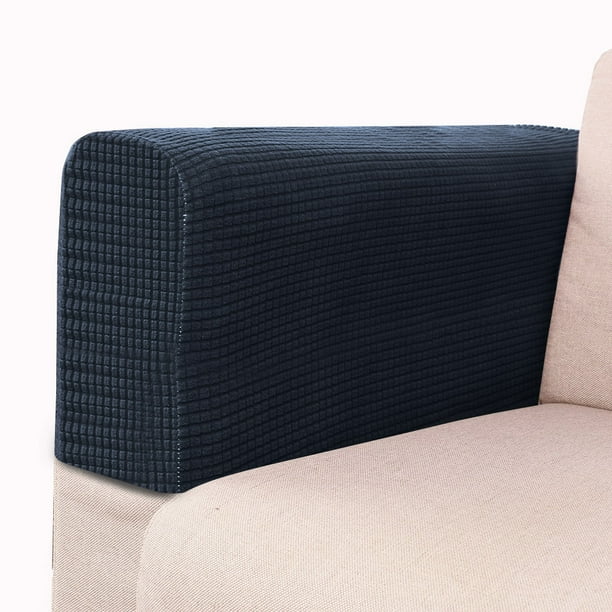 Xiao Hua fundas lavables para reposabrazos de sofá y elásticas para brazos de silla - Azul oscuro
