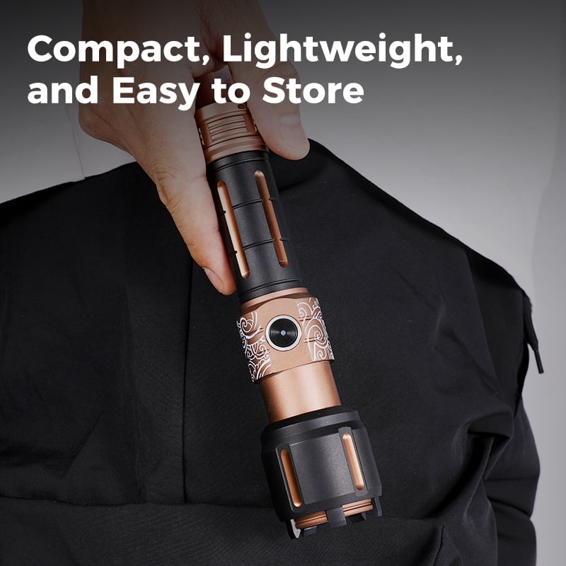 SKYFIRE New Model Flashlight - High Brightness - Rechargeable - Outdoor Flashlight - Extremely Bright, with six modes, equipped with a focusing lens, suitable for camping and outdoor activities