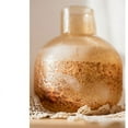 thumbnail image 7 of Hand Blown Bubble Glass Bud Vase Amber, 7 of 7