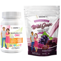 Gastric Band Complete Vitamin Pack - Chewables Size: 1-Month Supply, BariatricPal Multivitamin ONE: Orange Citrus Chewable with 45mg Iron, BariatricPal Calcium Citrate Soft Chews: Wild Grape