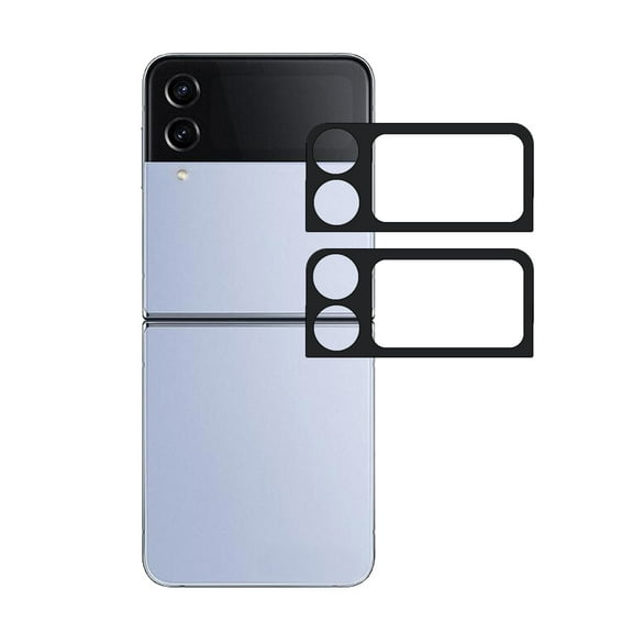 [2 Pack] Tempered Glass Back Camera Lens Screen Protector for Samsung Galaxy Z Flip 4 2022 Black