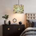 thumbnail image 5 of Chinoiserie Linen Drum Lampshades Delicate Floral Dragonflies Soft Blue Tones 13"x13"x10" Light Shade for Table Lamps Floor Lamp Shades Lampshade Replacement Assembly Required, 5 of 8