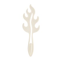 Unique Bargains 1 Pc Solid Flame Hollow Comb Hair Brush Beige ABS Nylon