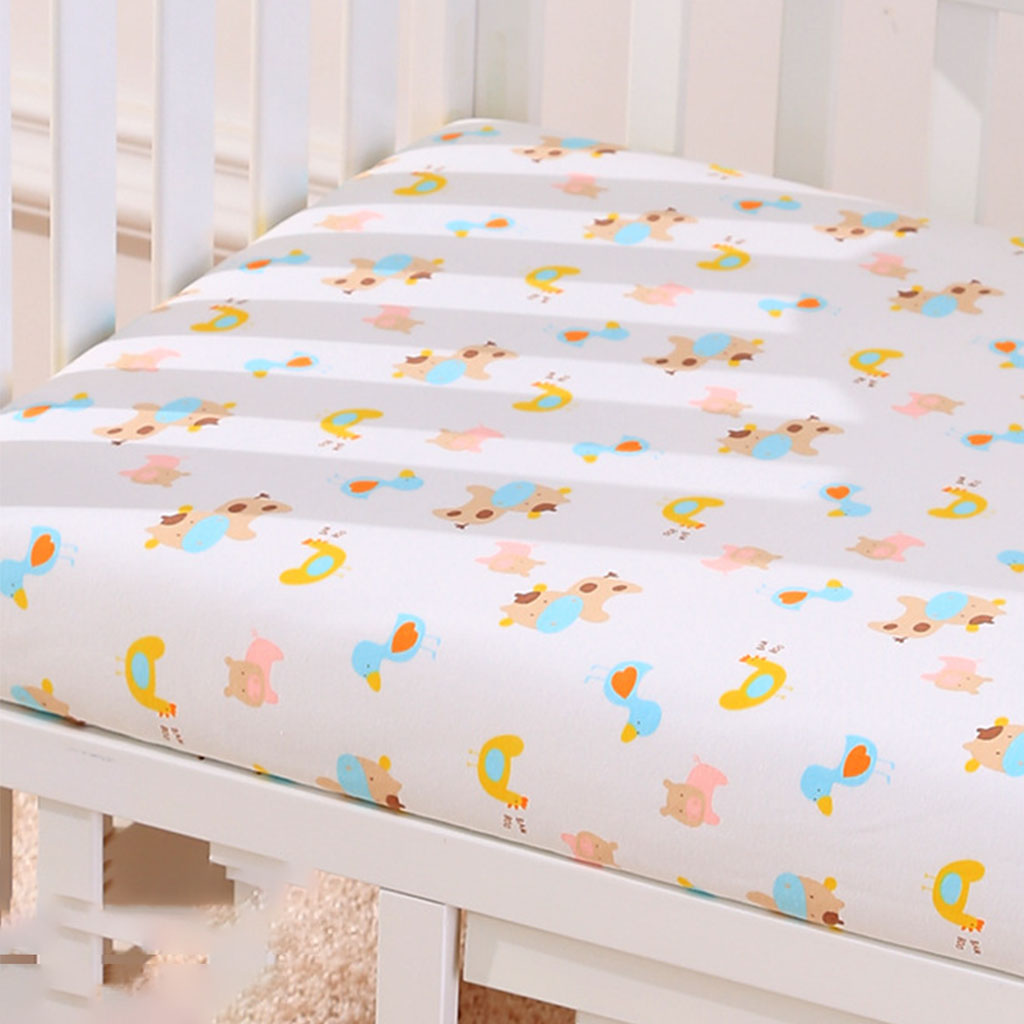 SUNRI Baby Fitted Sheet Newborn Cotton 