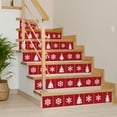 thumbnail image 5 of Mi Alma Red White Chrismas Tree Snowflake Peel & Stick Tiles - Vinyl Backsplash 8x8, 5 of 11
