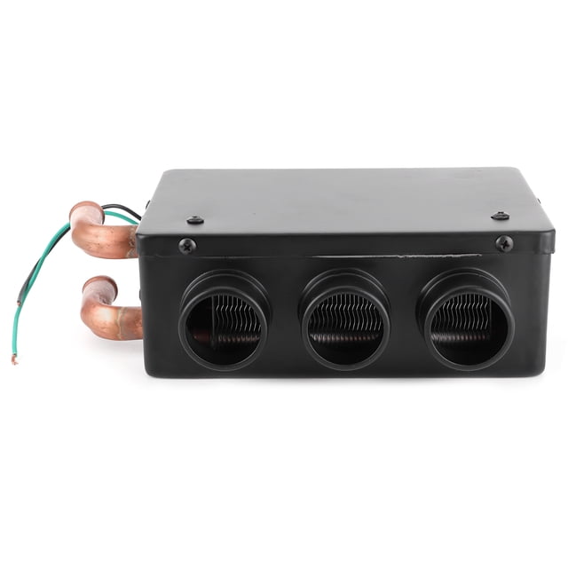 Calentador de coche portátil de 12 V y 50 W con 3 orificios, calentamiento rápido para el invierno, eliminación de escarcha, bajo nivel de ruido