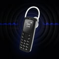 thumbnail image 4 of Black Black Dual Sim Cell Phone Keypad Straight Mini Design Integrated Ear Hook Headset For Hands Free Communication, 4 of 6