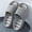 Gray, variant on WAVSUF Men's Slide On Slippers, Waterproof Anti Slip Breathable Holes Indoor Outdoor Shoes Gray 9-9.5