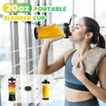 thumbnail image 5 of Portable Blender Personal Juicer for Shakes and Smoothies - 20 OZ Electric Protein Shaker Bottle with Insulated Sleeve, Travel Lid, USB-C Rechargeable - Mini Small Blender Cup for Kitchen,Office,Gym, 5 of 8