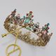thumbnail image 2 of Zhuge Tiara de boda para novia, diadema de princesa, corona nupcial, joyería para el cabello con diamantes de imitación de cristal, decoración para princesa, novia, cumpleaños, graduación, boda (A), 2 of 3
