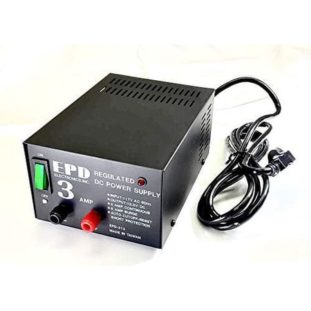 117 AC - 13.8 Volt DC, 3 Amp, Regulated Power Supply (D1B)