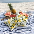 thumbnail image 5 of Yellow Lemon Outdoor Pillow Covers Pack of 2 Green Leaf White Flowers Farm Plant Summer Waterproof Throw Pillow Covers Decorative Cushion Cases for Patio Garden Tent Balcony Couch 26x26 inch, 5 of 9