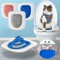 thumbnail image 2 of Pet Cat and Dog Toilet Training Artifact Kit Sand Tray Toilet Removable Reusable Trainer Toilet Pet Cleaning Training Products, 2 of 10