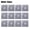 Silvery, variant on 12‑Pcs Teflon Gas Stove Protector Covers, 0.12mm Thick, Reusable Non‑Stick, Quick‑Clean Liners, for Home Kitchen & Outdoor Barbecue