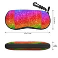 thumbnail image 3 of Zufioo Colorful Glitter Print Sunglasses Case Tactical Zipper Sunglasses Carrying Case for Men Women, 3 of 6