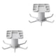 thumbnail image 3 of Injueey Gancho giratorio autoadhesivo con 6 ganchos Lazos para puertas de pared Bolsa Perchas multiusos Estante colgante giratorio Estante para Type1 NO1, 3 of 6