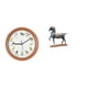 thumbnail image 1 of Reloj de pared,Reloj de pared con pájaro cantor Relojes de pared con pájaros,Relojes de pájaros con sonido Reloj decorativo que canta,Figura de caballo,Figura de caballo Escultura animal, 1 of 8
