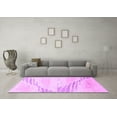 thumbnail image 3 of Ahgly Company Indoor Round Abstract Purple Modern Area Rugs, 5' Round, 3 of 4