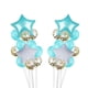 thumbnail image 2 of Matsuzay 11/25 Uds. Globo de látex transparente de ágata de mármol conjunto de confeti de lentejuelas cumpleaños fiesta de aniversario número Kits de decoración para fiestas Azul + lentejuelas Matsuzay JJ15589-08, 2 of 6